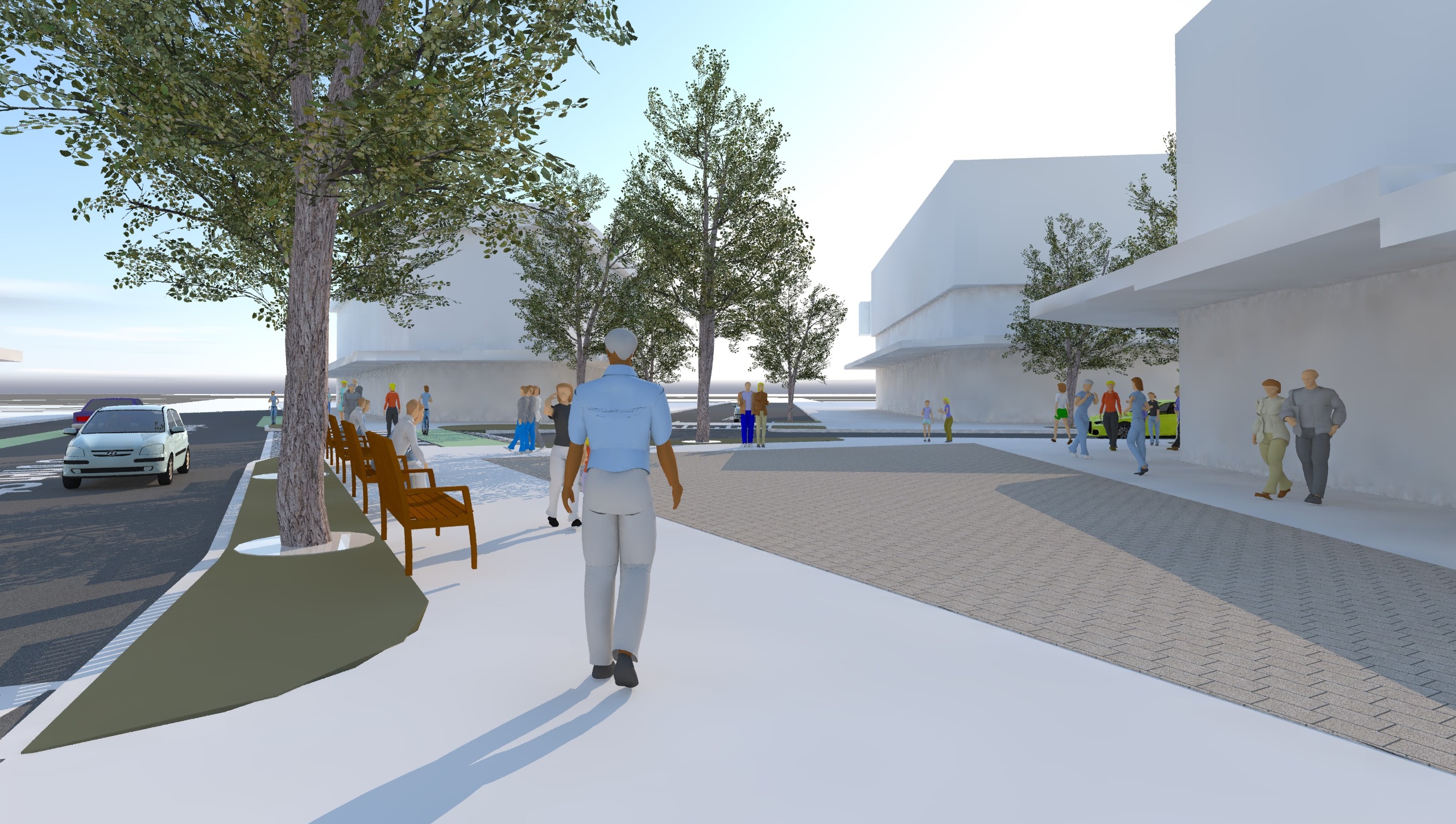 Option 2 - Street Level 3D View