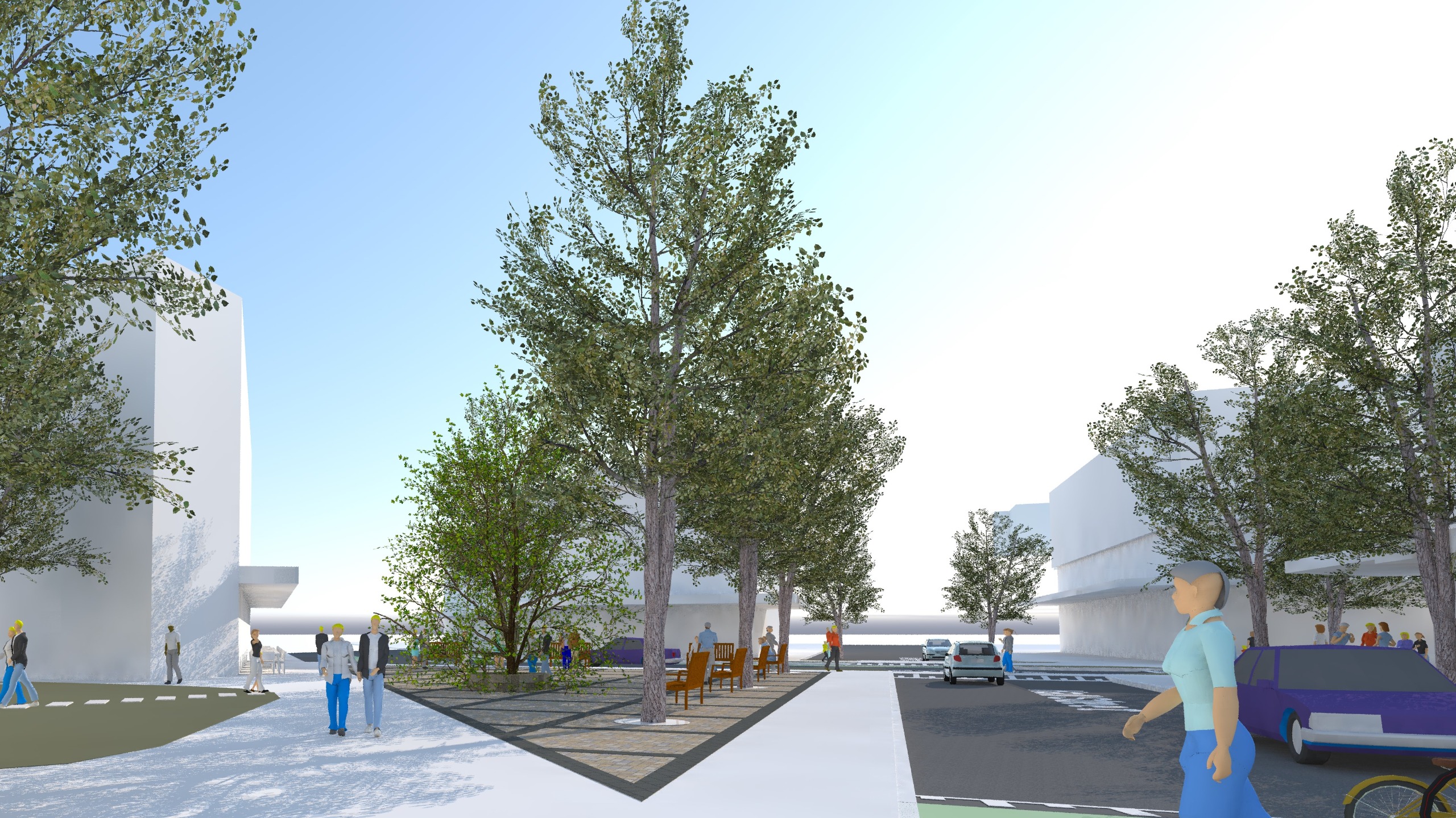 Option 1 - Street Level 3D View