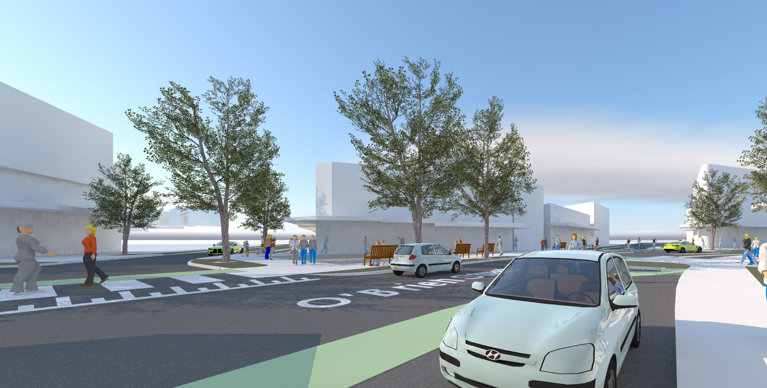 Option 2 - Street Level 3D View
