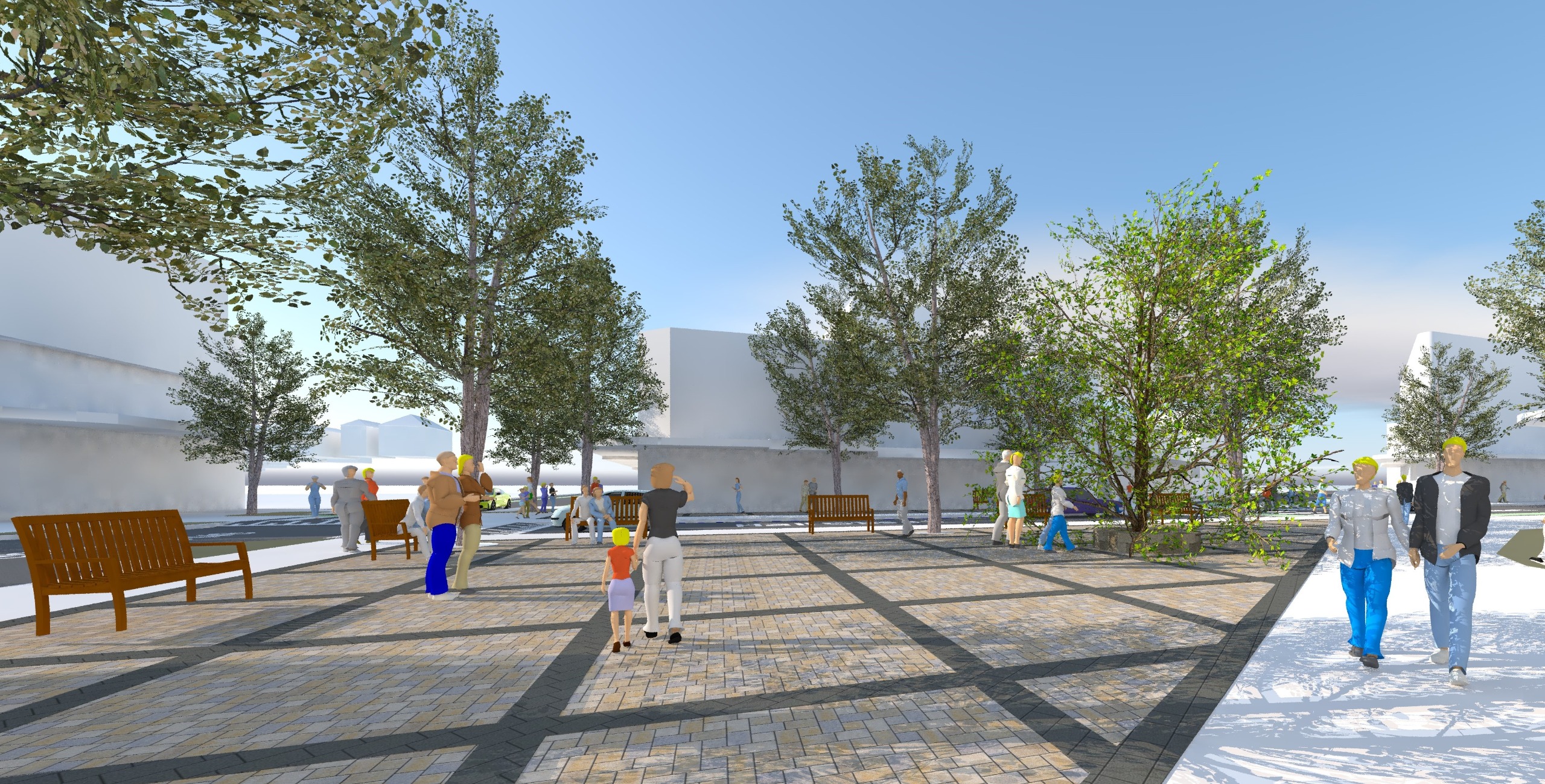 Option 1 - Street Level 3D View