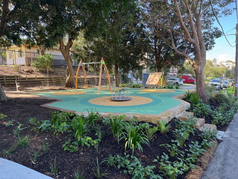View of Scott Street Reserve Playspace Upgrade
