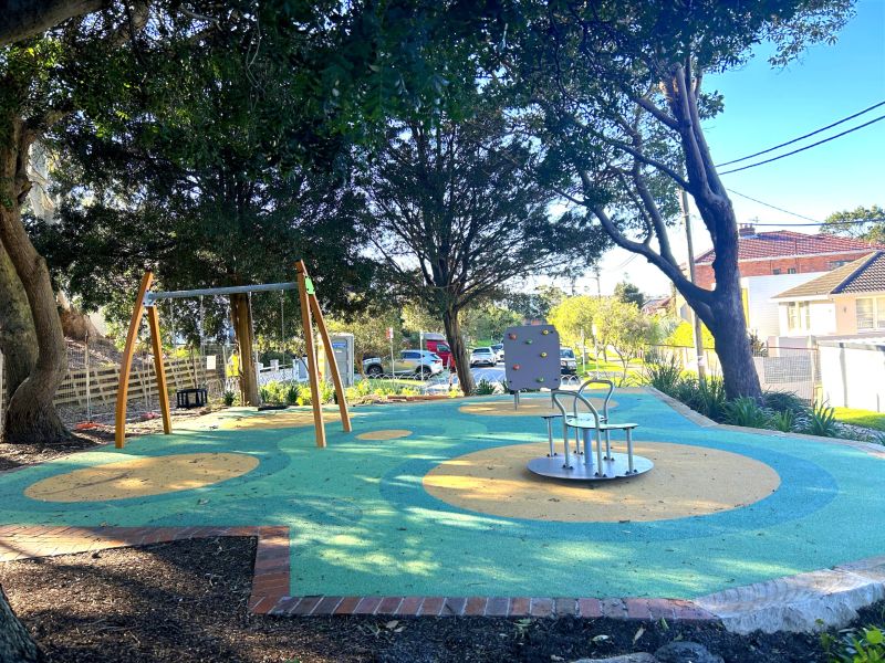 View of Scott Street Reserve Playspace